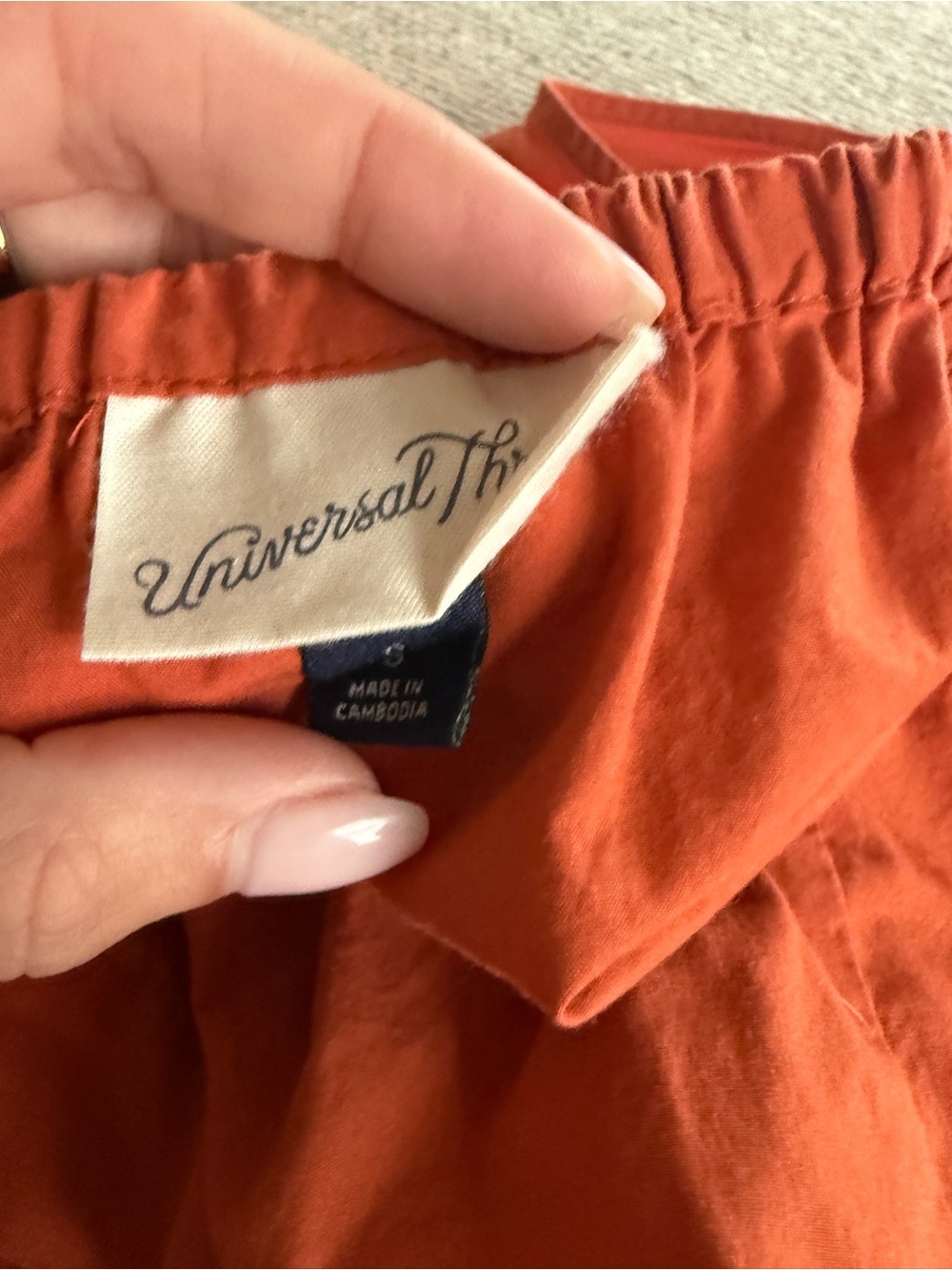 Universal Thread Rust Orange Halter Top | Size Small - Picture 3 of 3